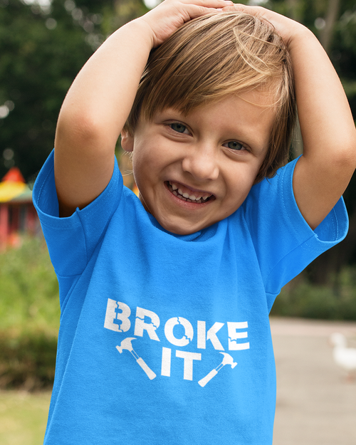 Broke it Matching Daddy Toddler Short Sleeve Tee