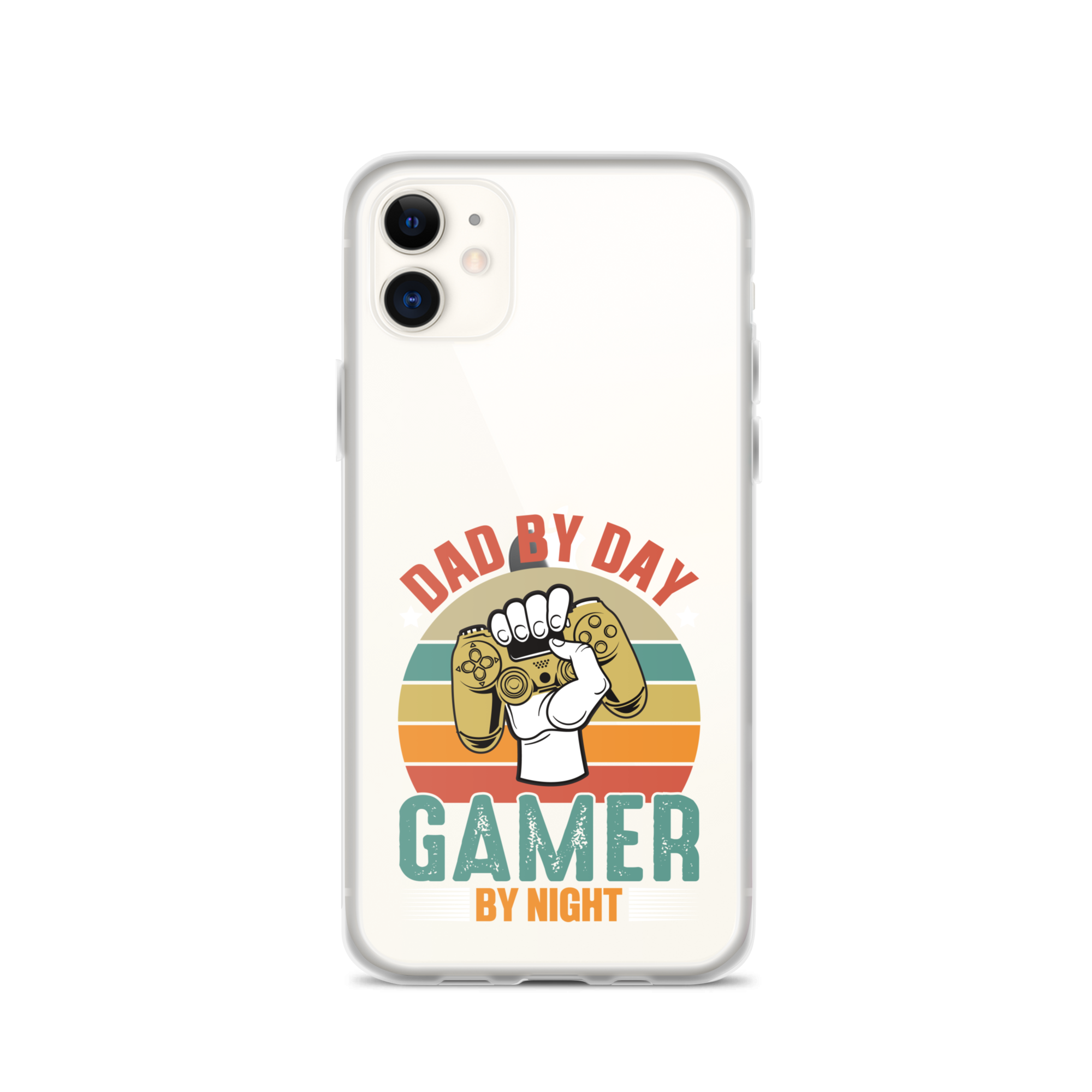 Dad By Day Gamer By Night Clear Case for iPhone®