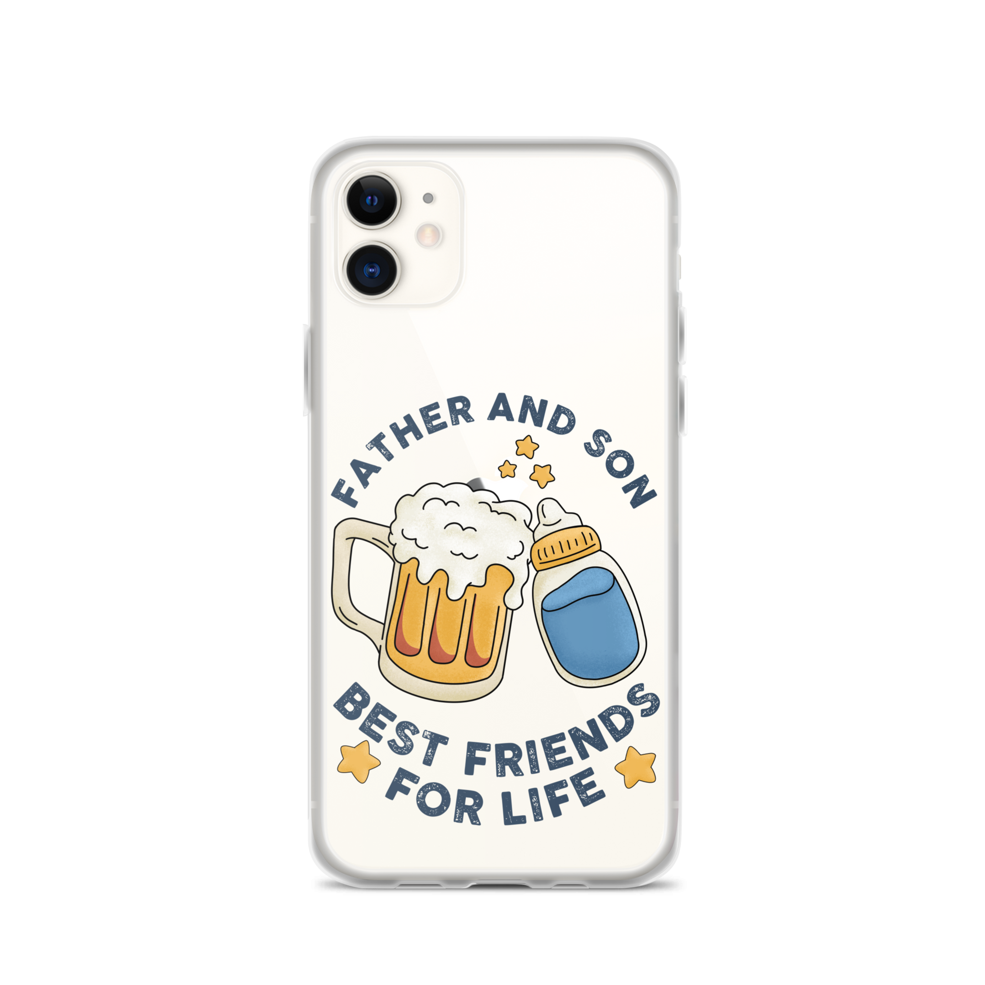 Father And Son Best Friends For Life Clear Case for iPhone®