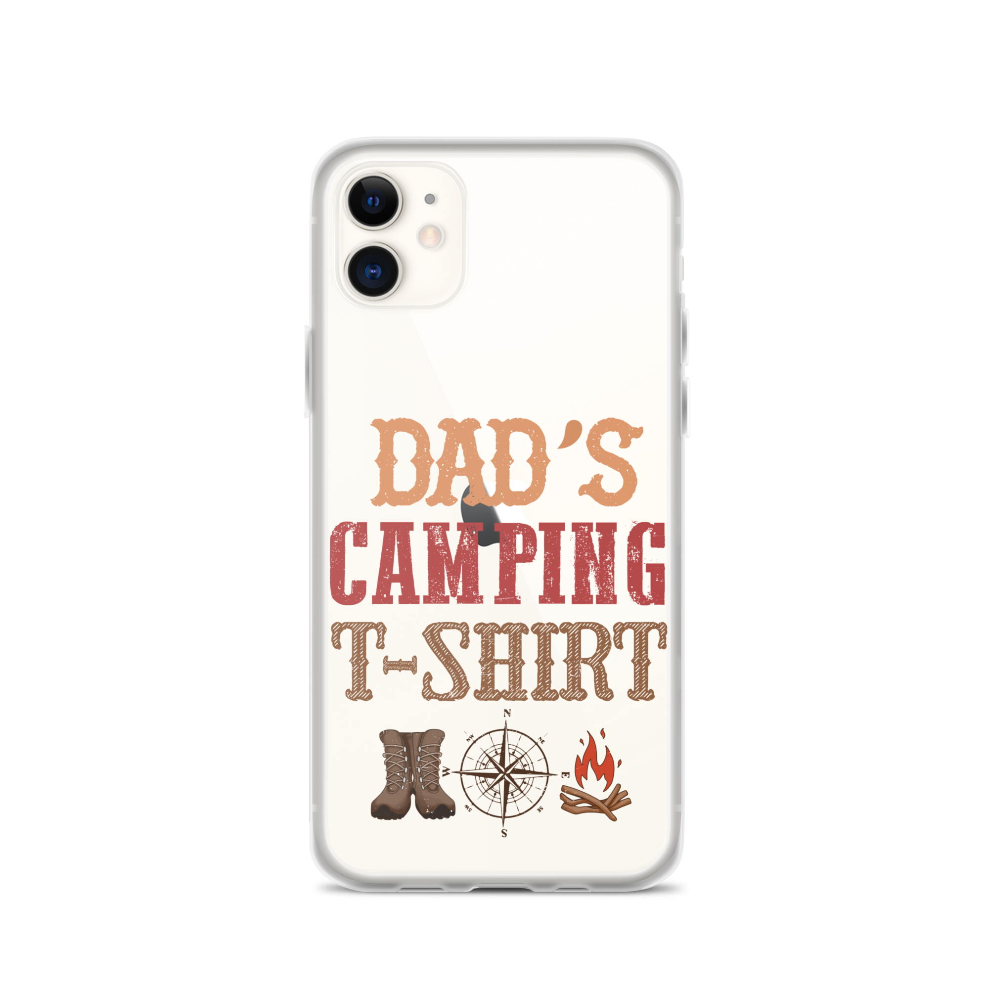 Dad's Camping T-Shirt Clear Case for iPhone®