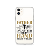 Father And Daughter Tide By Hand Heart To Heart Clear Case for iPhone®