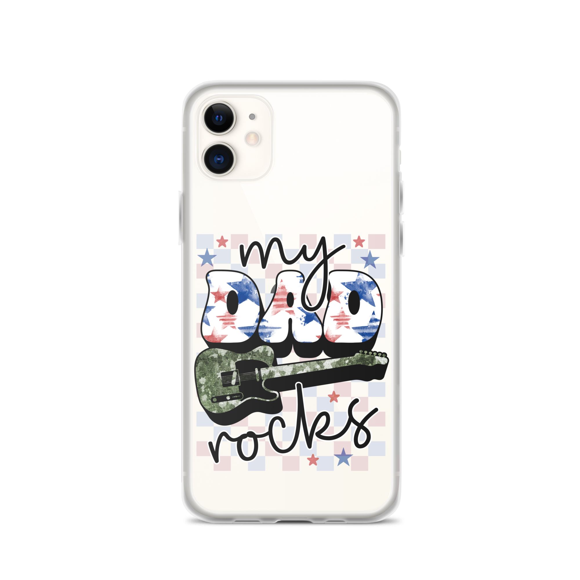 My Dad Rocks Clear Case for iPhone®