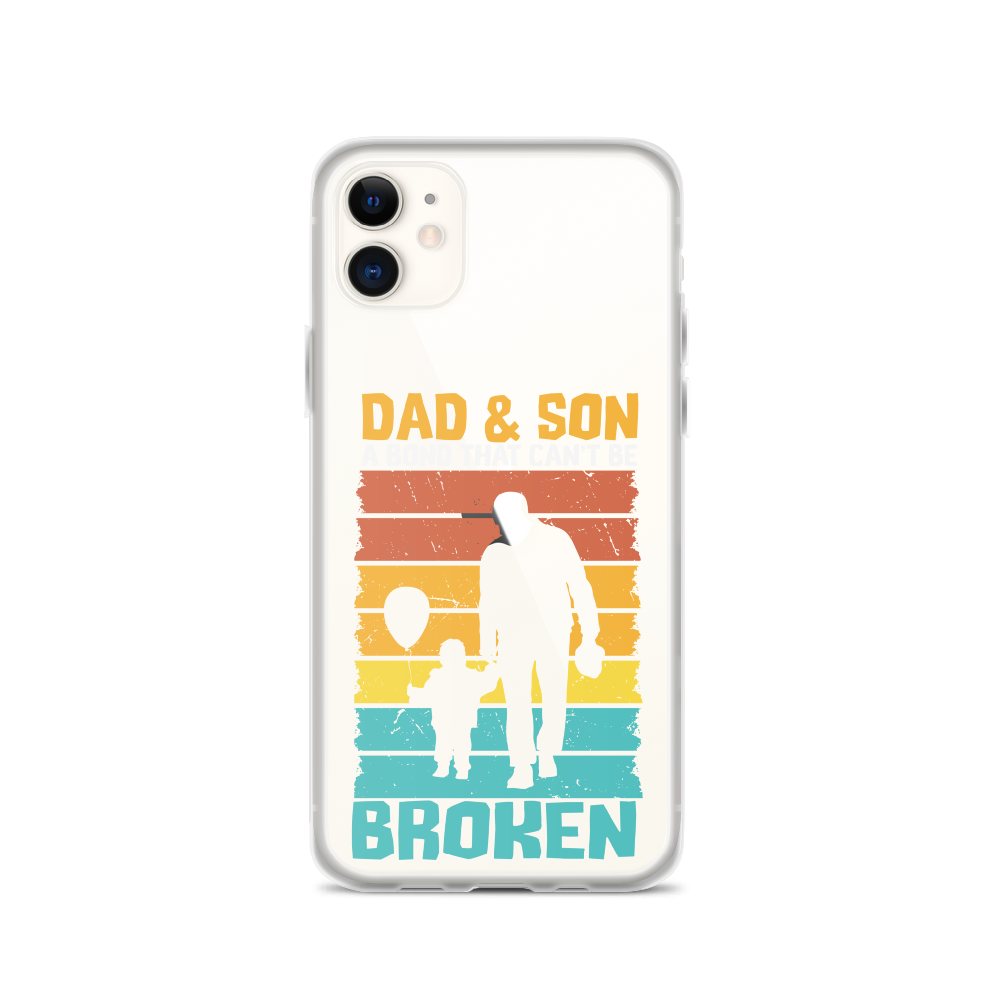 Dad And Son A Bond that can't Be Broken Clear Case for iPhone®