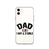 Dad Of 1 Boy And 2 Girls Clear Case for iPhone®