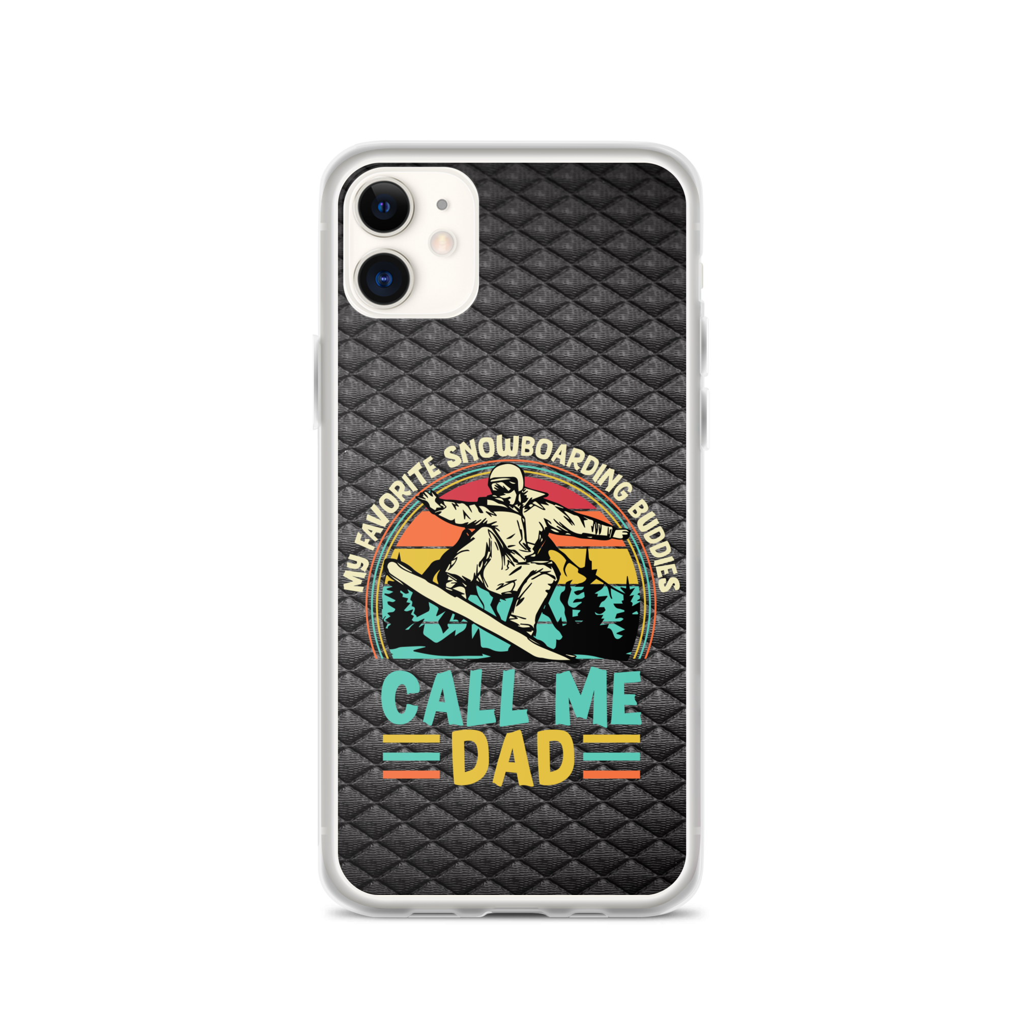 My Favorite Snowboarding Buddies Call Me Dad Clear Case for iPhone®