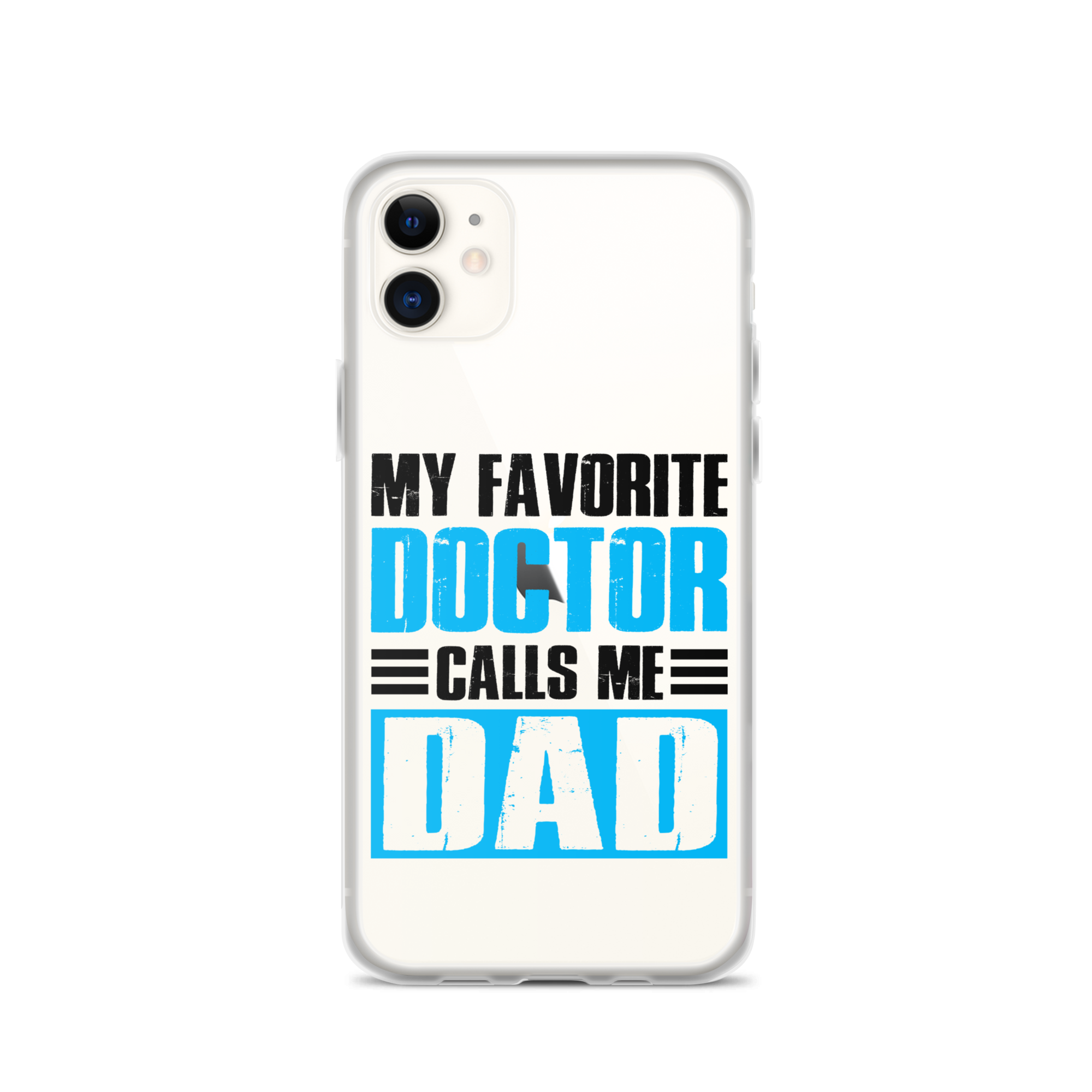 Mer Dad Don't Mess With My Mermaid Clear Case for iPhone®