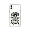 Hide Your Diamond My Kid Steals Clear Case for iPhone®