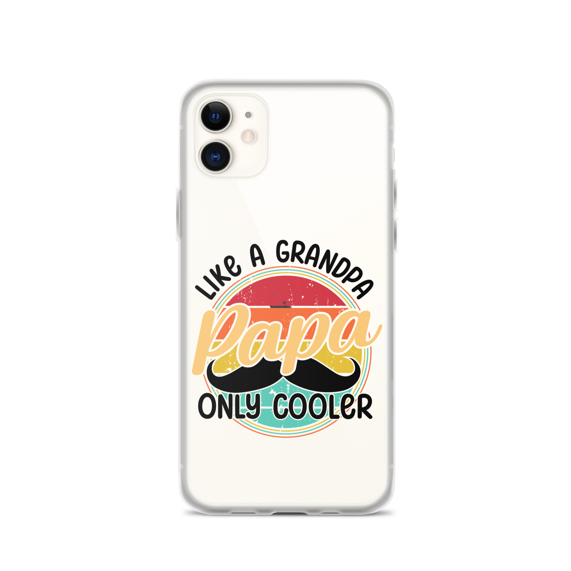 Papa Like A Grandpa Only Cooler Clear Case for iPhone®