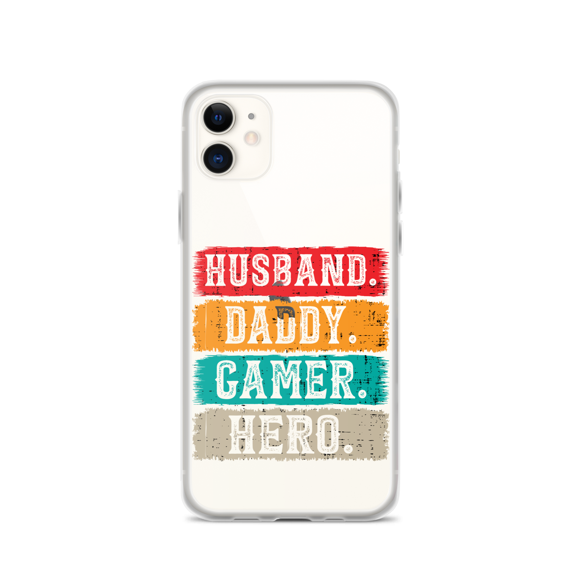 Husband, Daddy, Gamer, Hero Clear Case for iPhone®