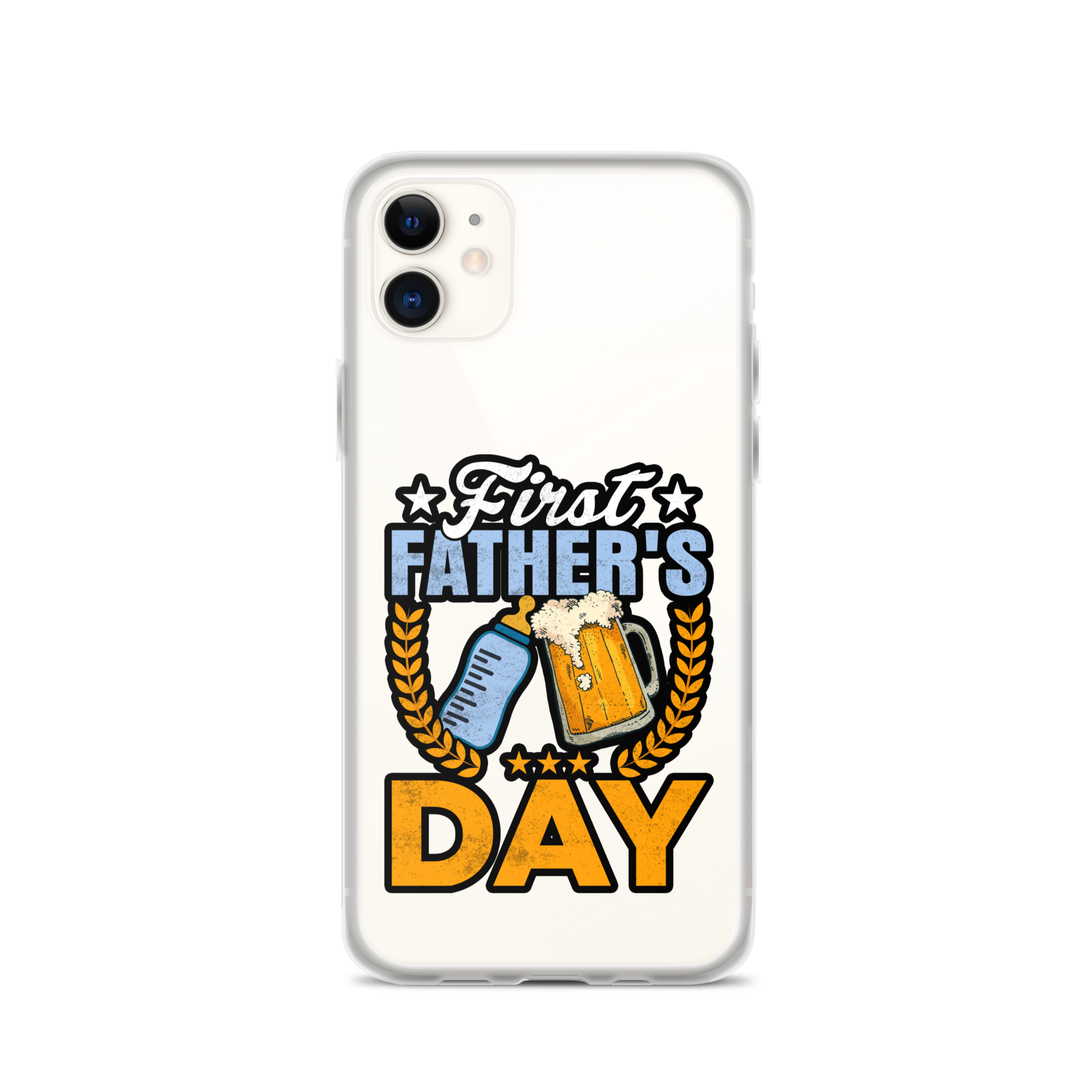 Father's First Day Clear Case for iPhone®