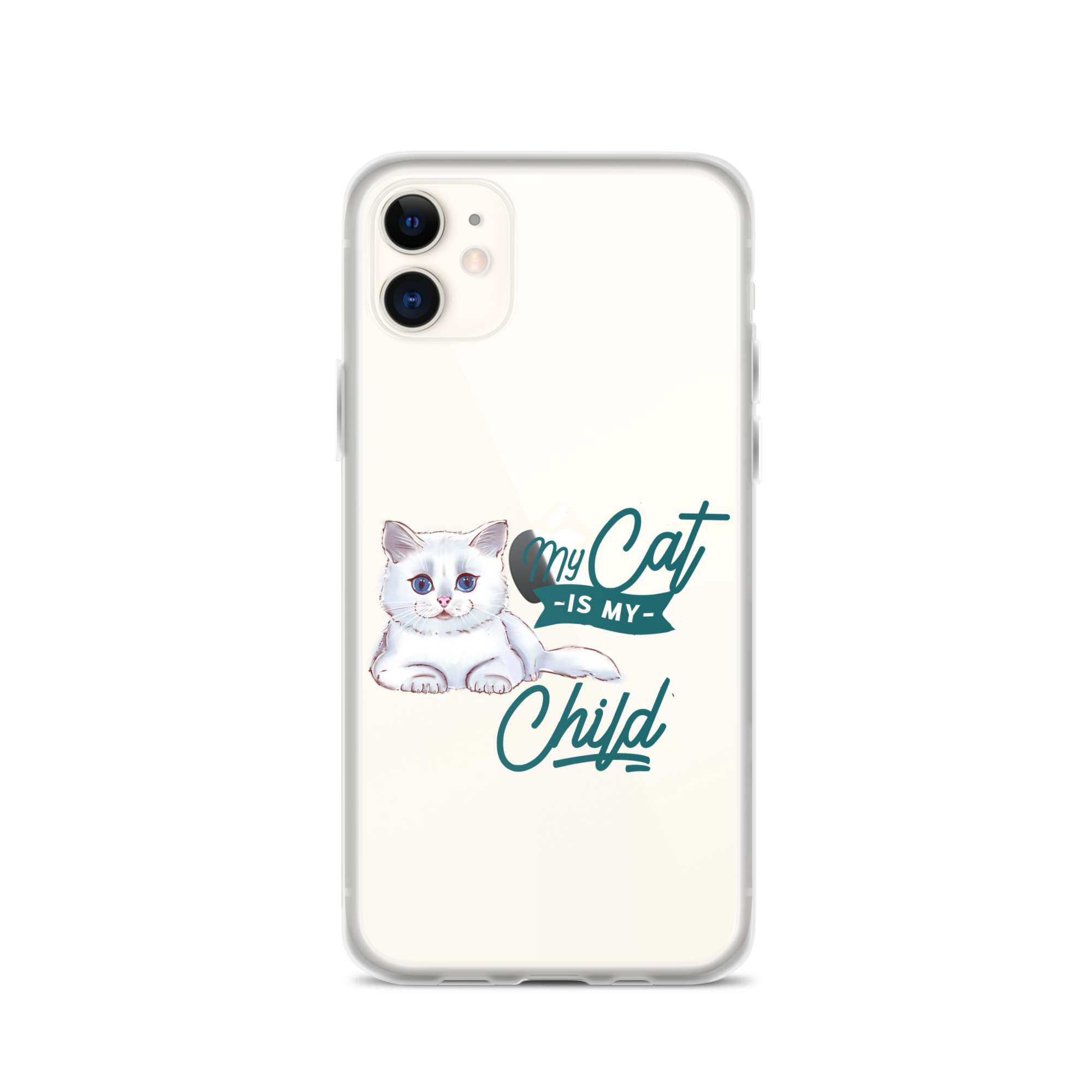 My Cat Is My Child Clear Case for iPhone®