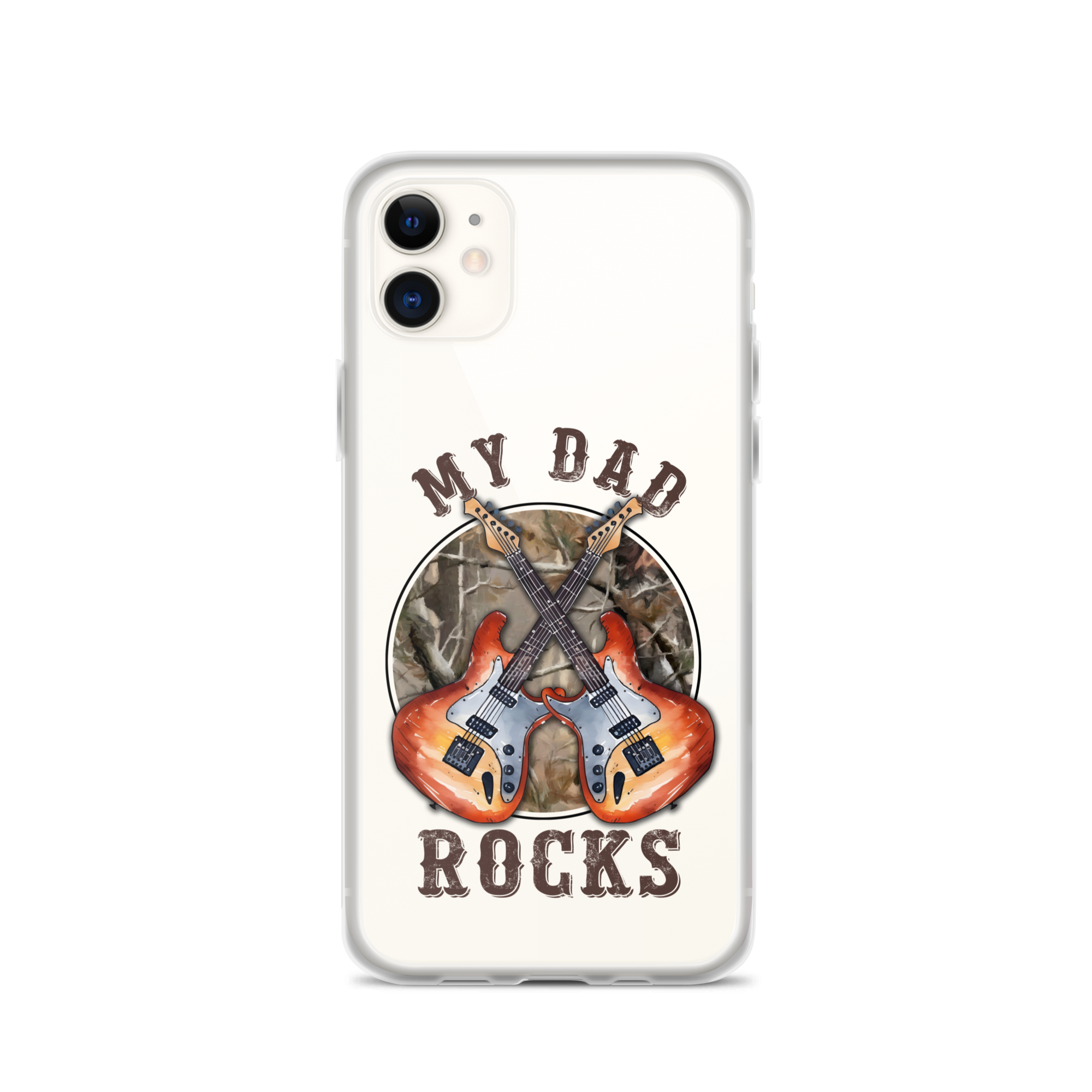 My Dad Rocks Clear Case for iPhone®