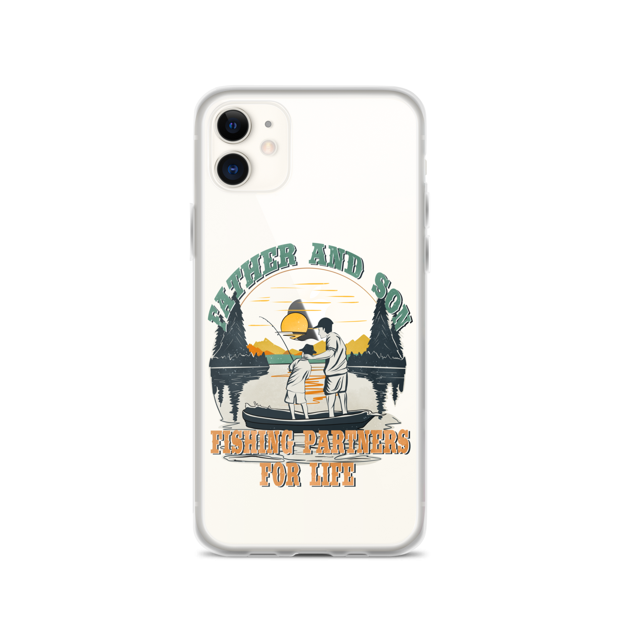 Father And Son Fishing Partners For Life Clear Case for iPhone®