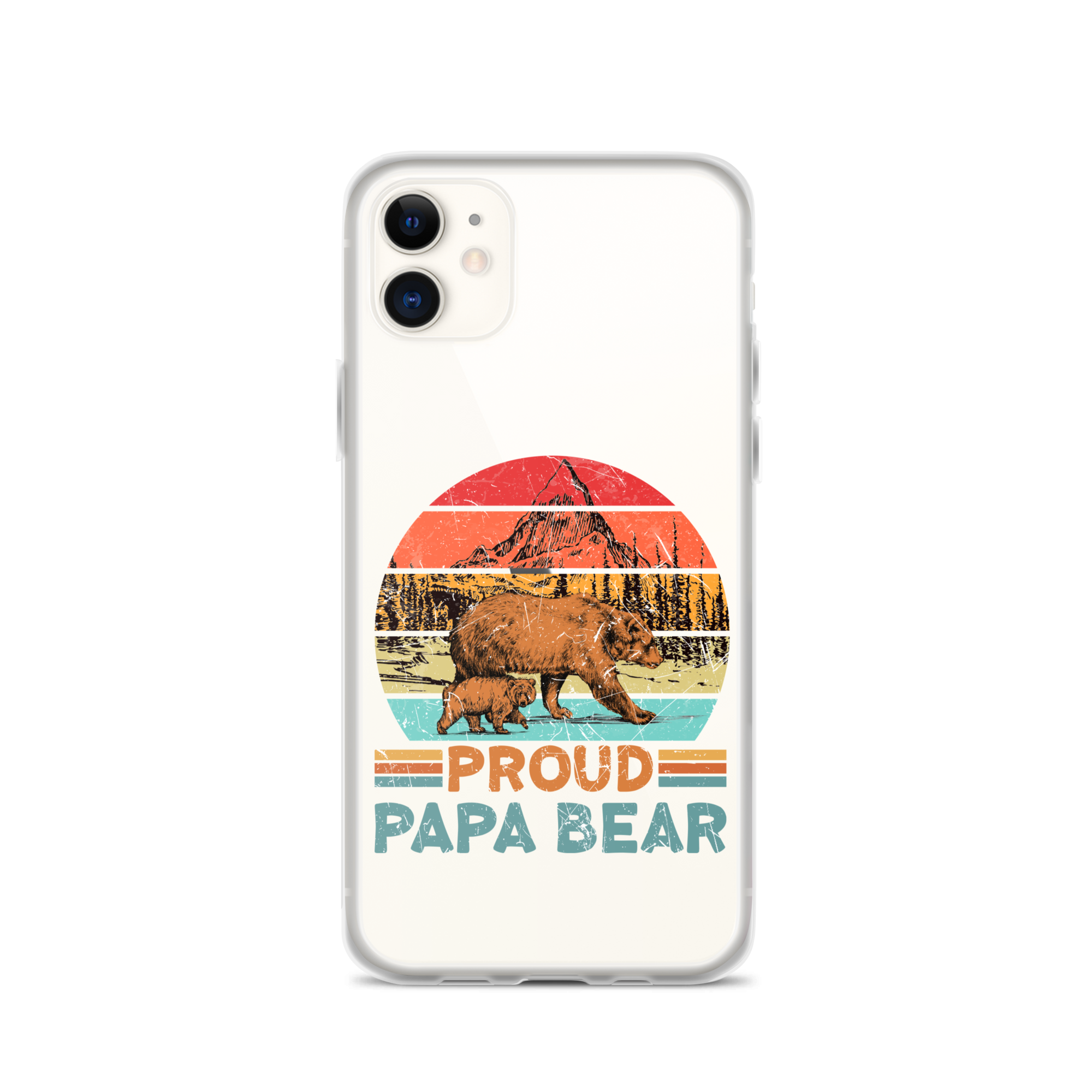 Proud Papa Bear Clear Case for iPhone®