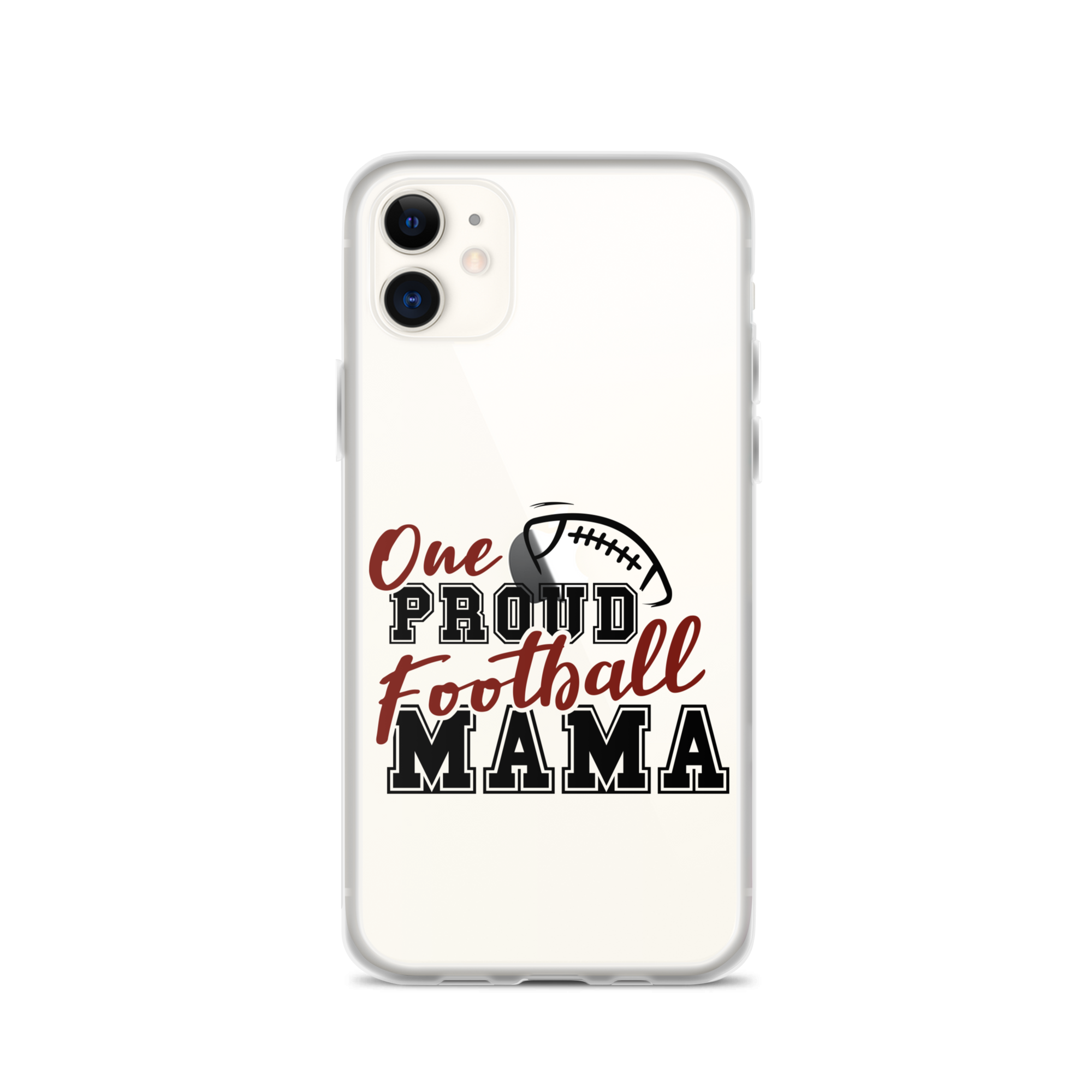 One Proud Football Mom Clear Case for iPhone®