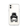 Bad Mom Messy Bun Clear Case for iPhone®