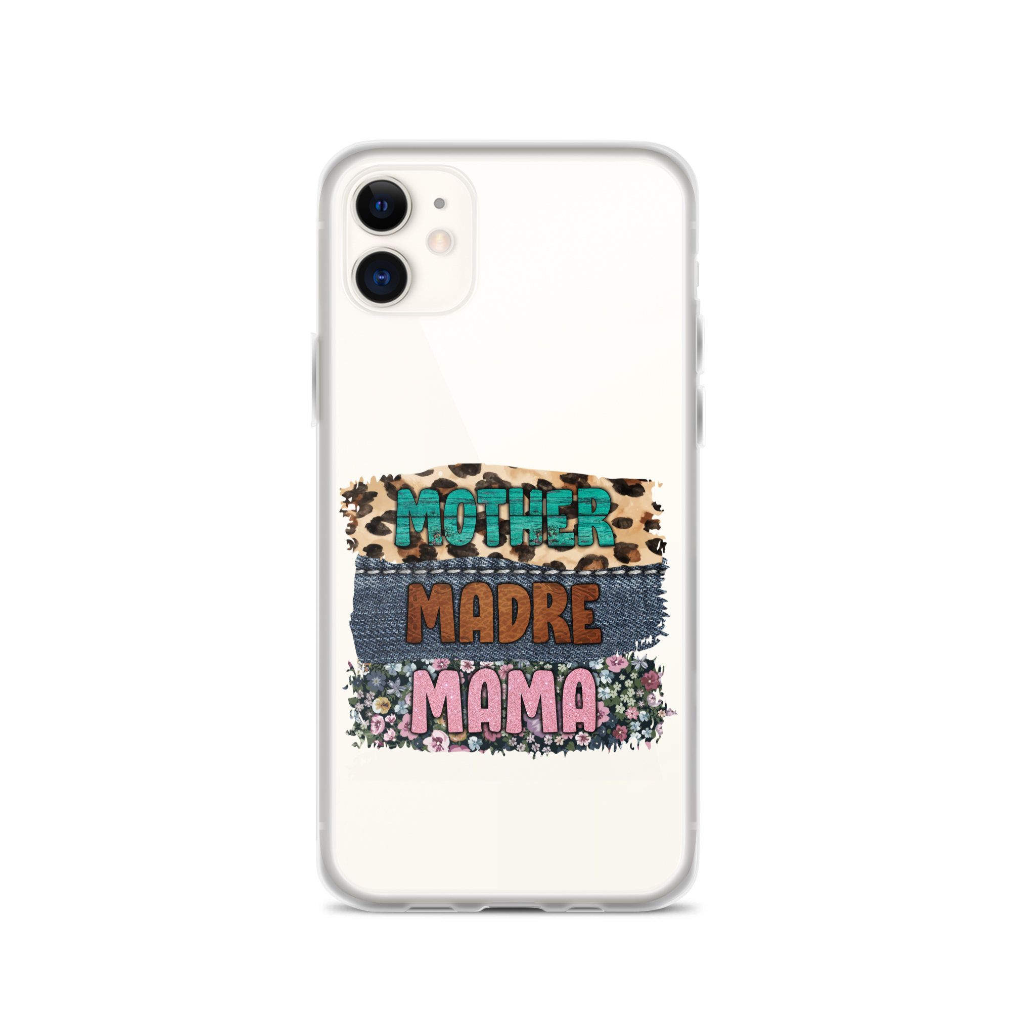 Mother, Mader, Mama Clear Case for iPhone®