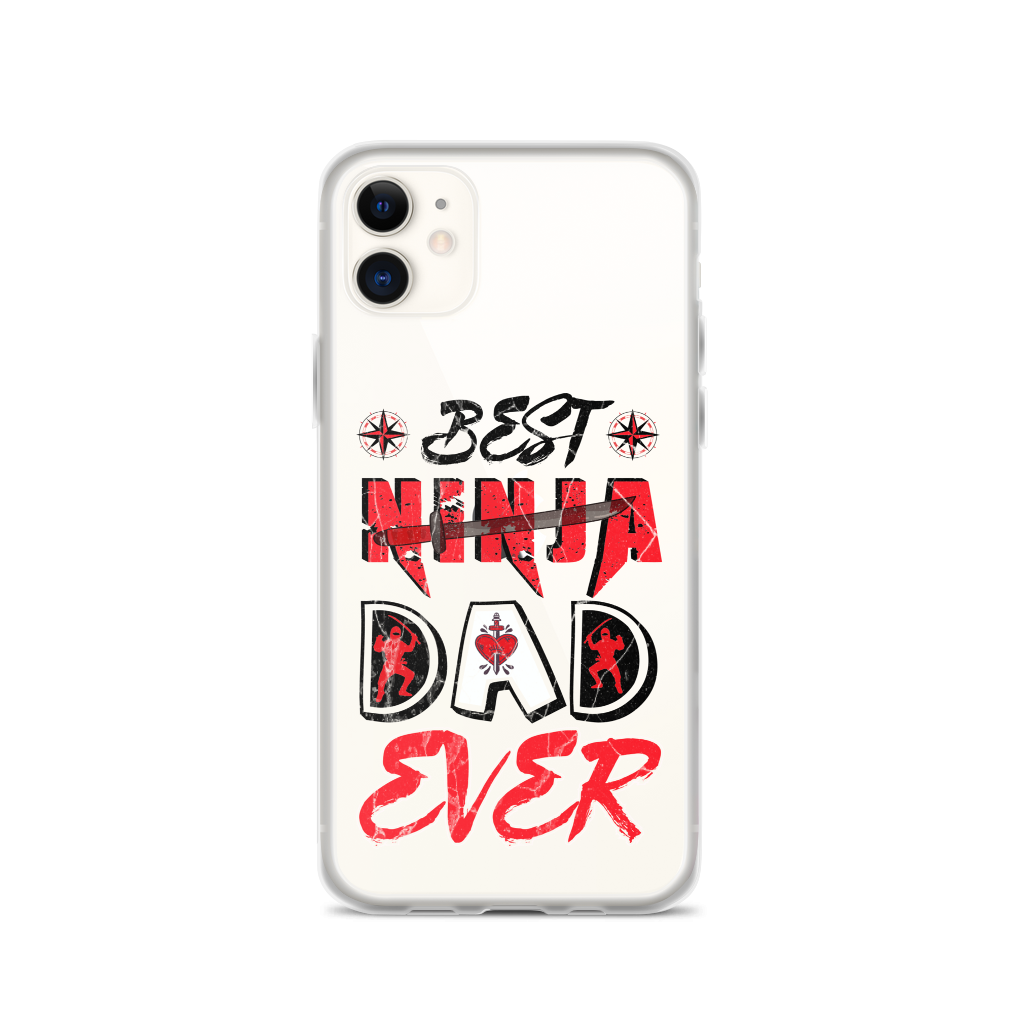 Best Ninja Dad Ever Clear Case for iPhone®