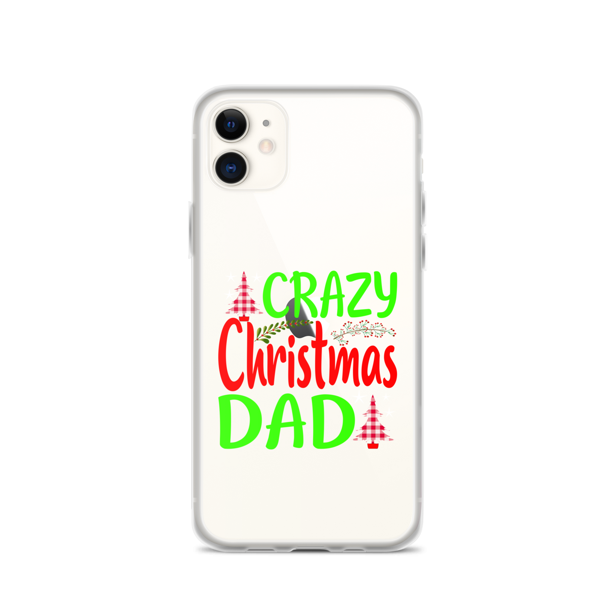 Crazy Christmas Dad Clear Case for iPhone®