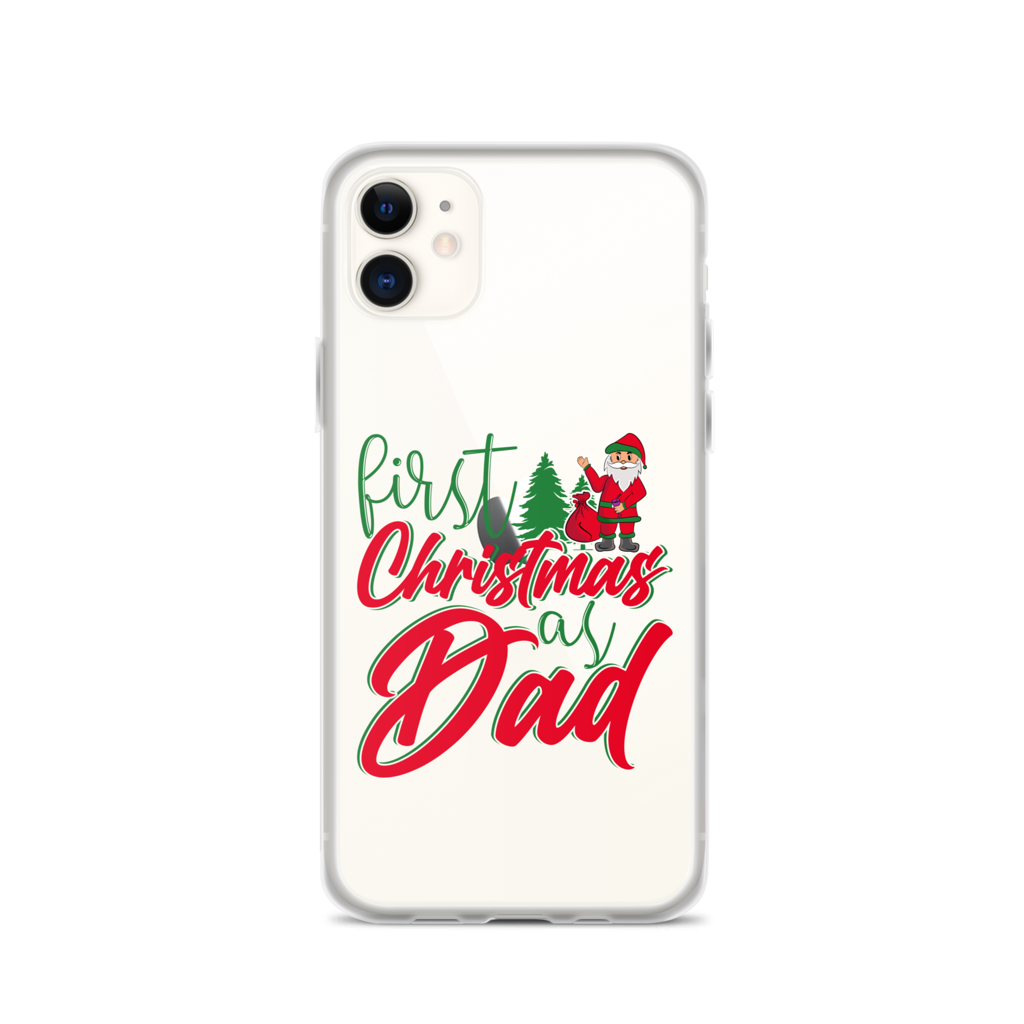 First Christmas As Dad Clear Case for iPhone®