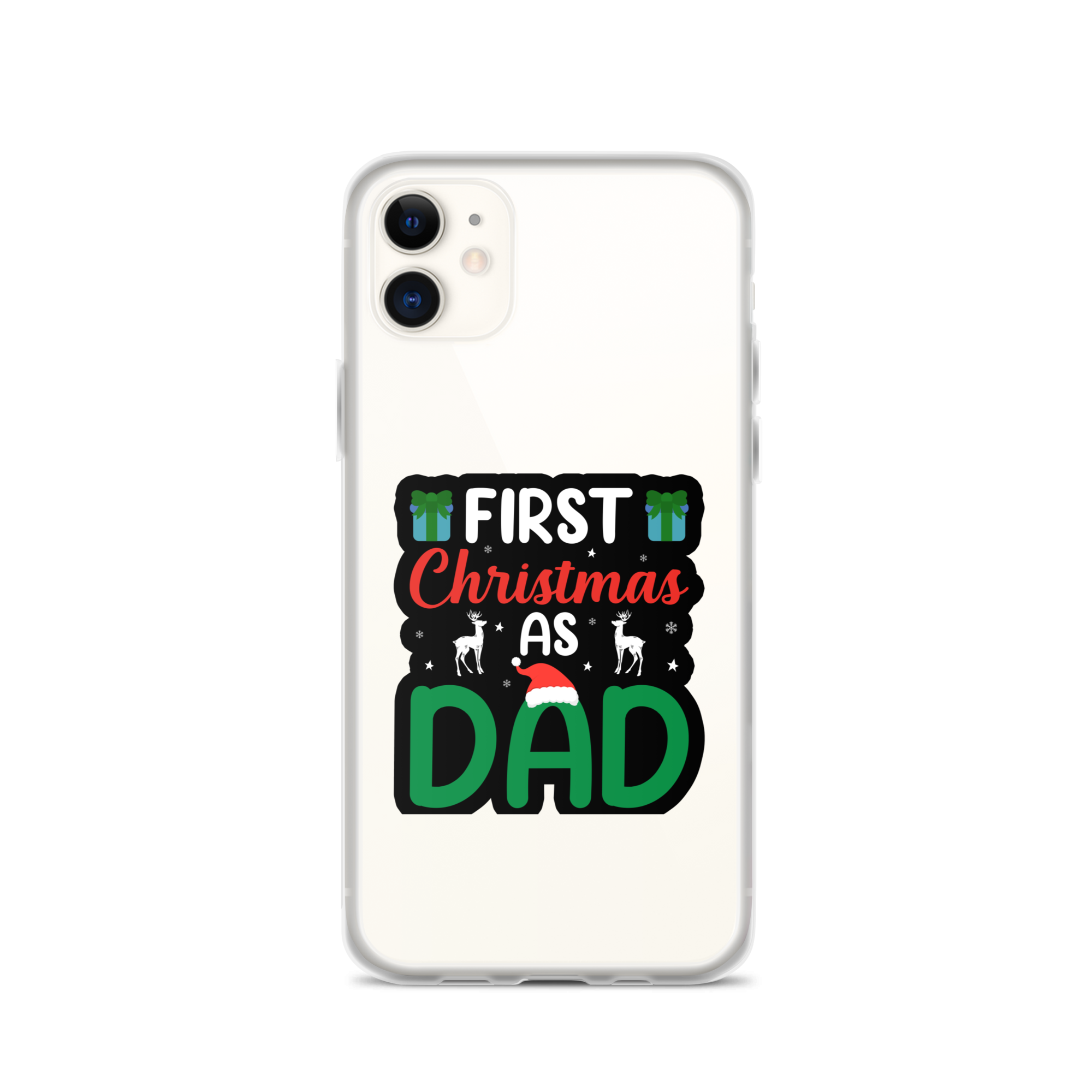 First Christmas As Dad Clear Case for iPhone®