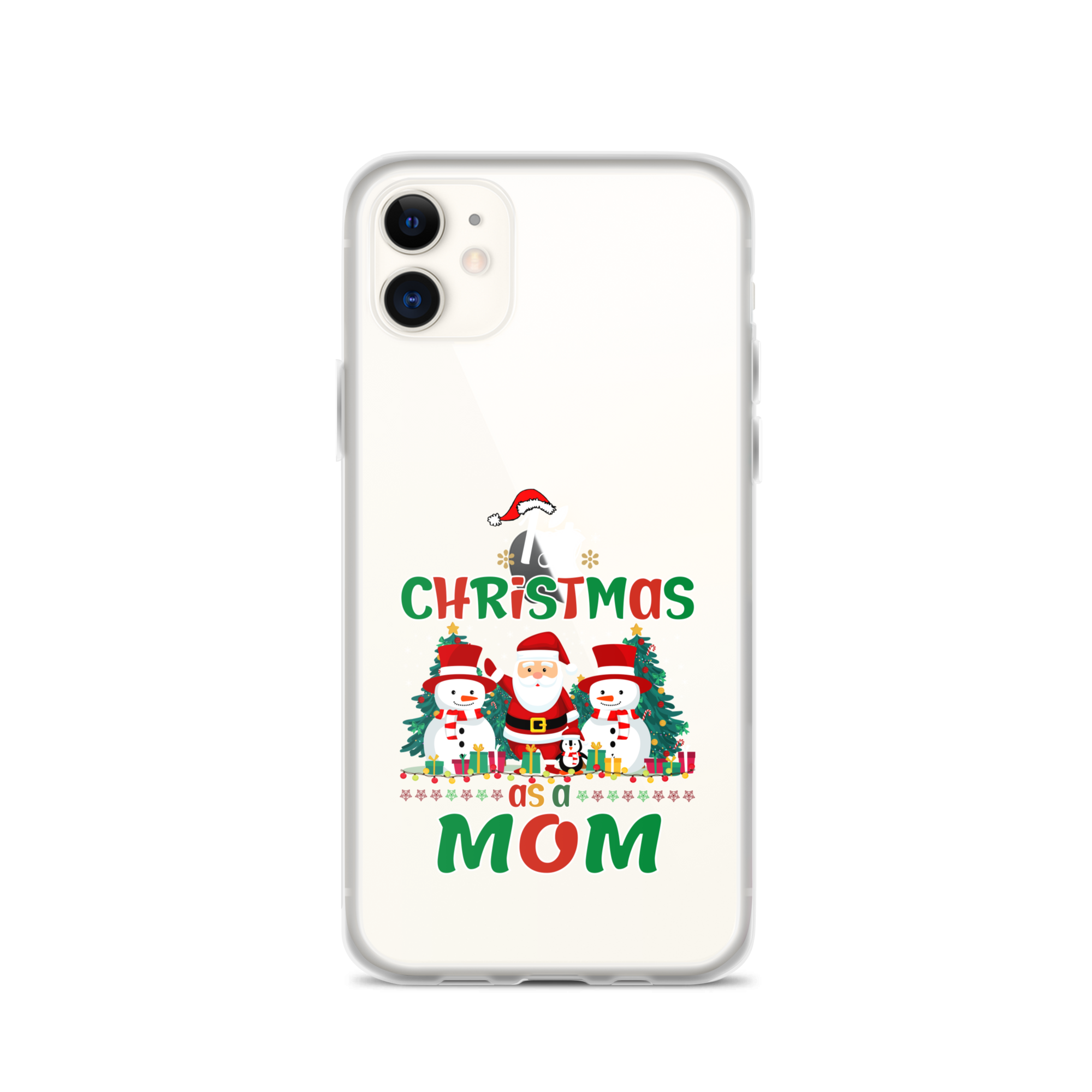 1st Christmas As A Mom Clear Case for iPhone®