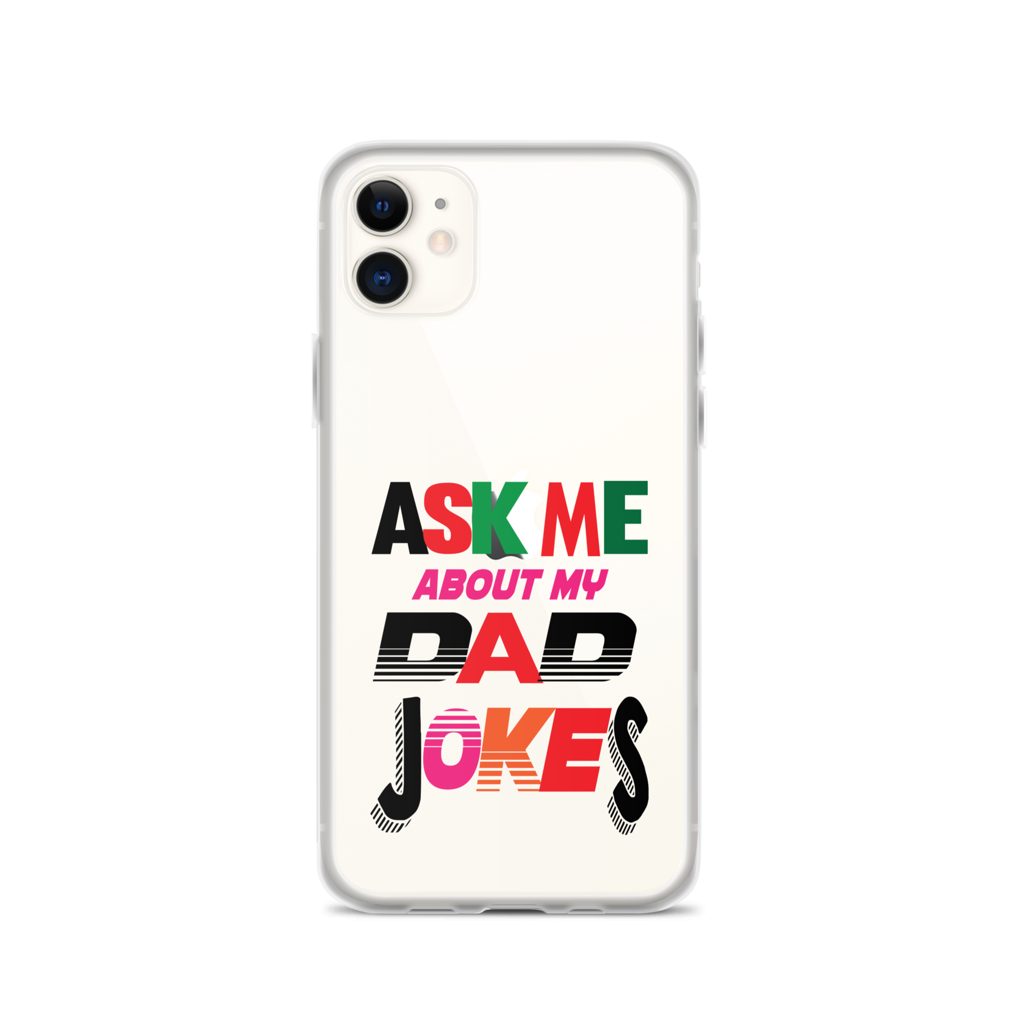 Ask Me About My Dad Jokes Clear Case for iPhone®