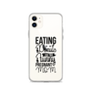 Eating Donuts For Two Funny Pregnant Mom Clear Case for iPhone®