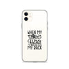 When My Father Didnt Have My Hand He Had My Back Clear Case for iPhone®