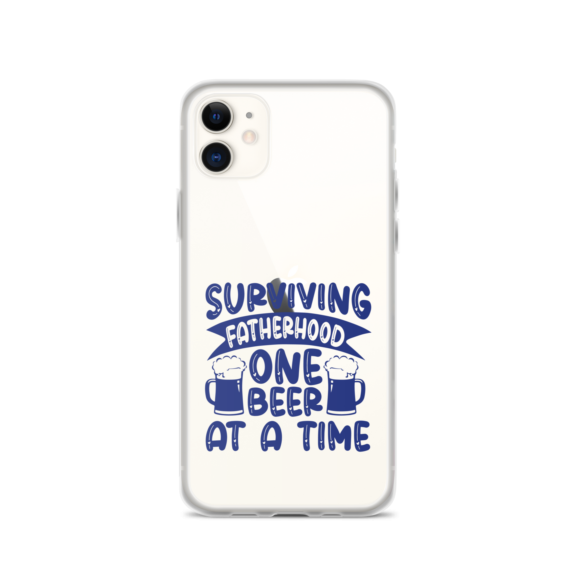 Surviving Fatherhood One Beer At A time Clear Case for iPhone®