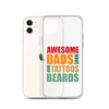 Awesome Dads Tattoos Beards Clear Case for iPhone®