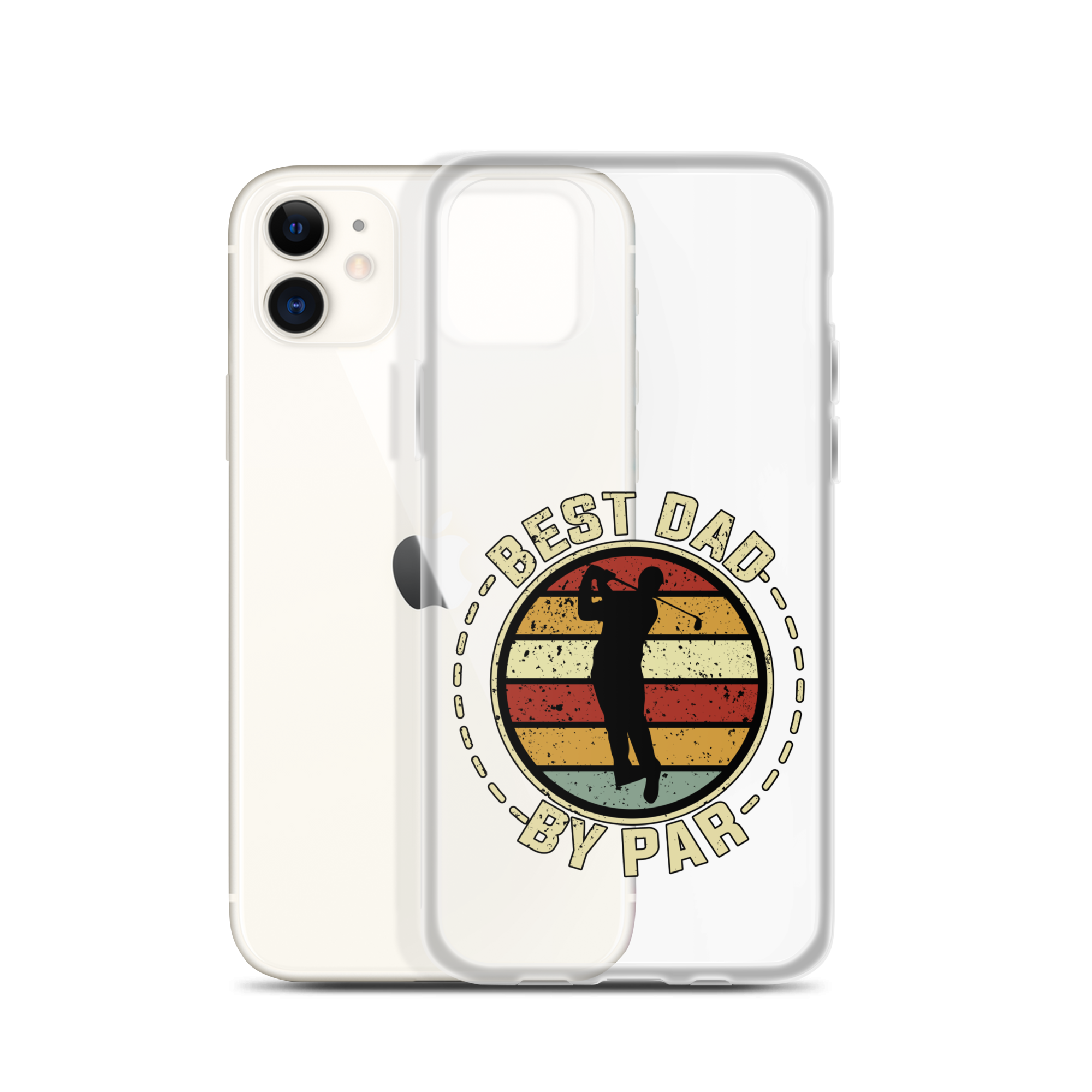 Best Dad By Par Clear Clear Case for iPhone®