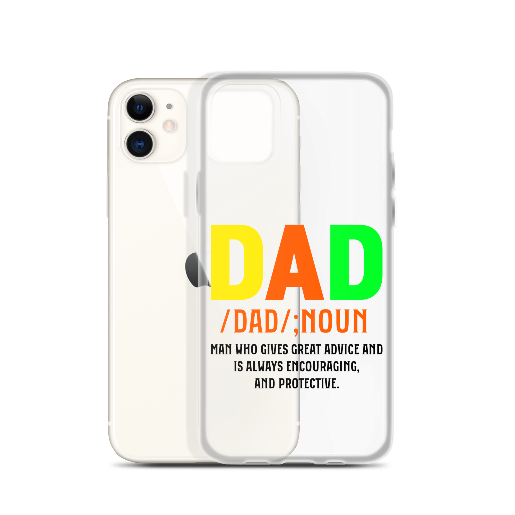 Dad Man Who Gives Great Advice And Is Always encouraging And Protective Clear Case for iPhone®