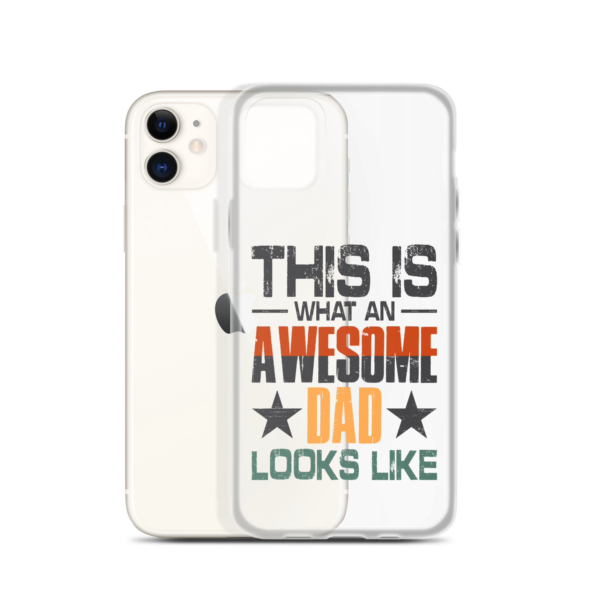 This What An Awesome Dad Looks Like Clear Case for iPhone®