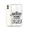 My Greatest Blessing Call Me Dad Clear Case for iPhone®