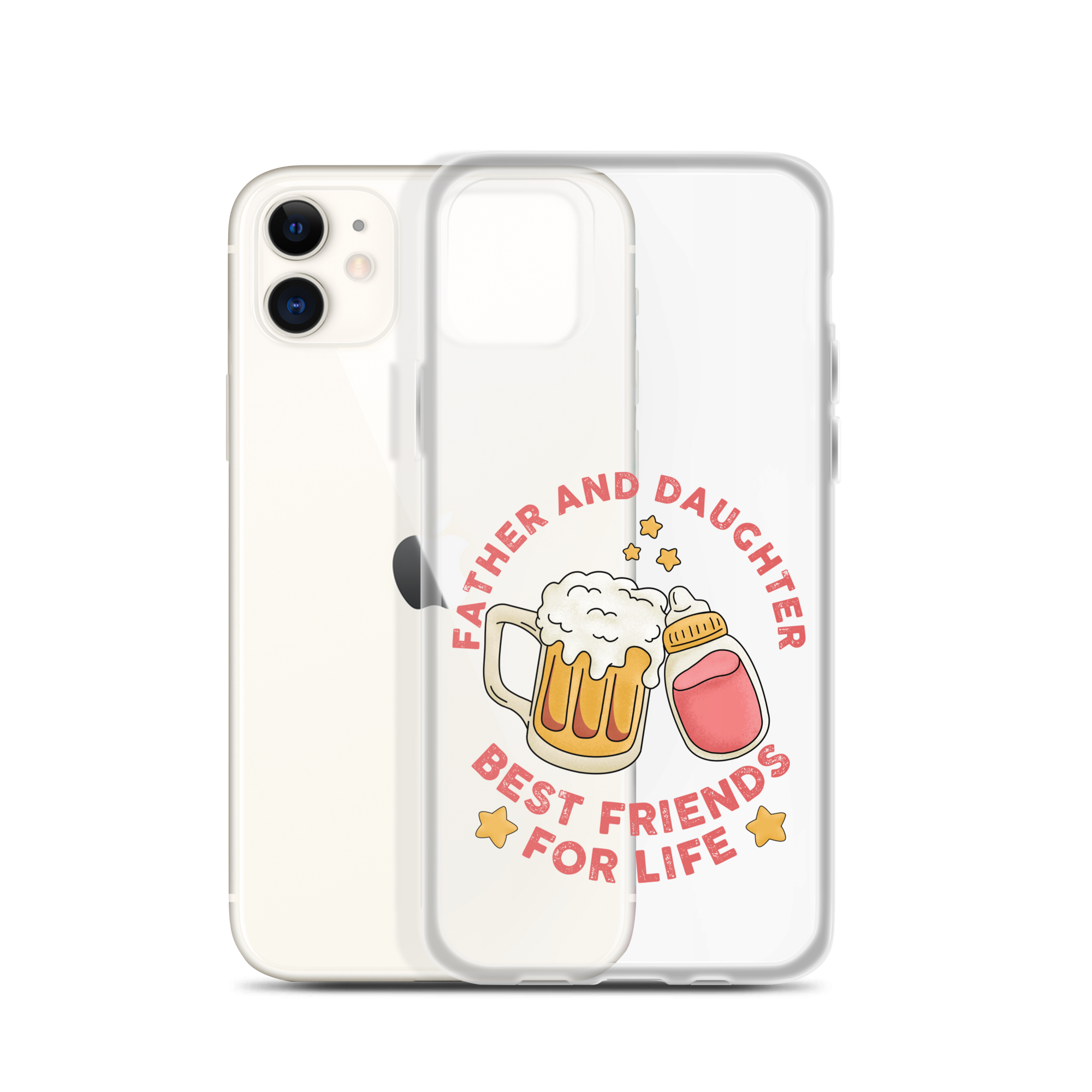 Father And Daughter Best Friends For Life Clear Case for iPhone®