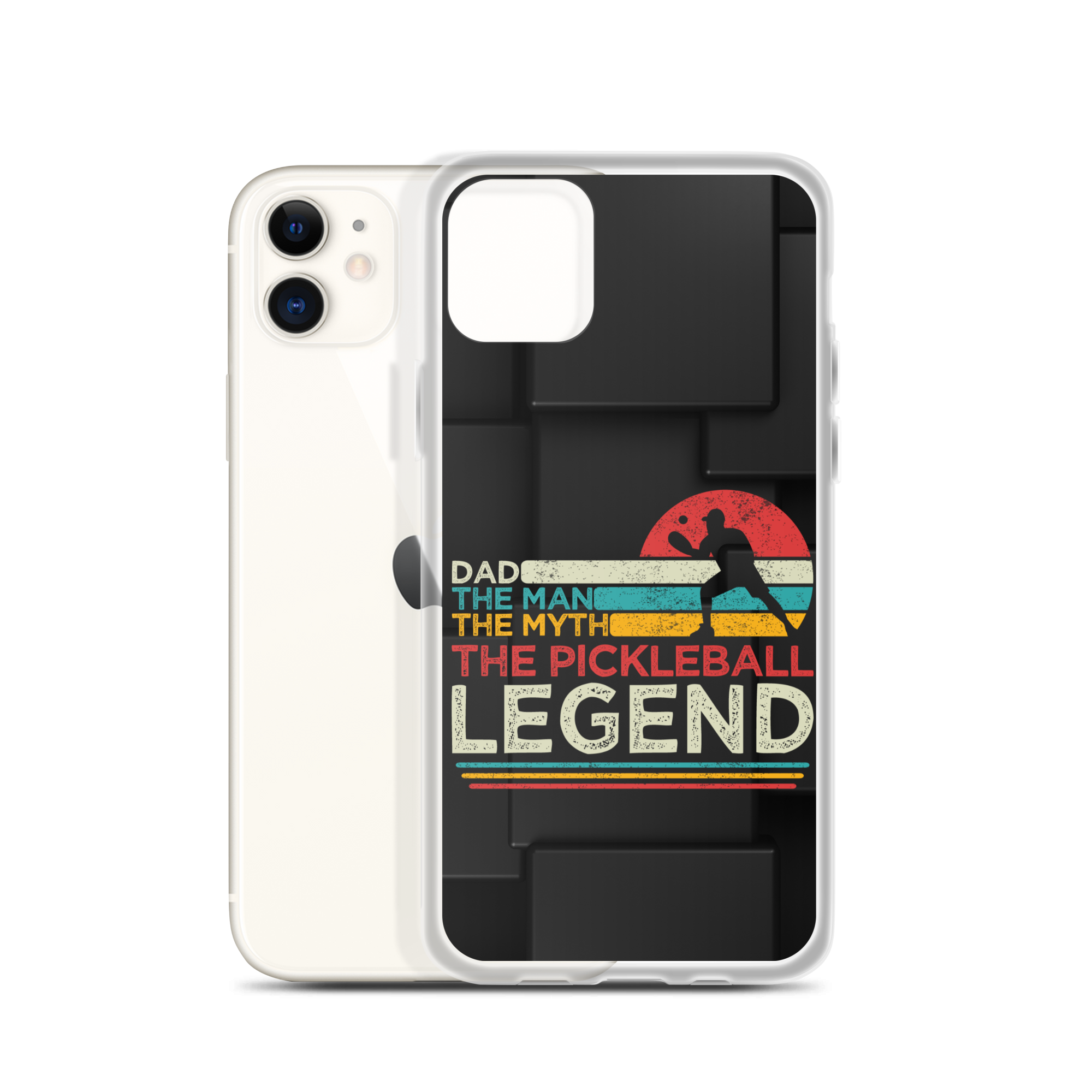 Dad The Man The Myth The Pickleball Legend Clear Case for iPhone®