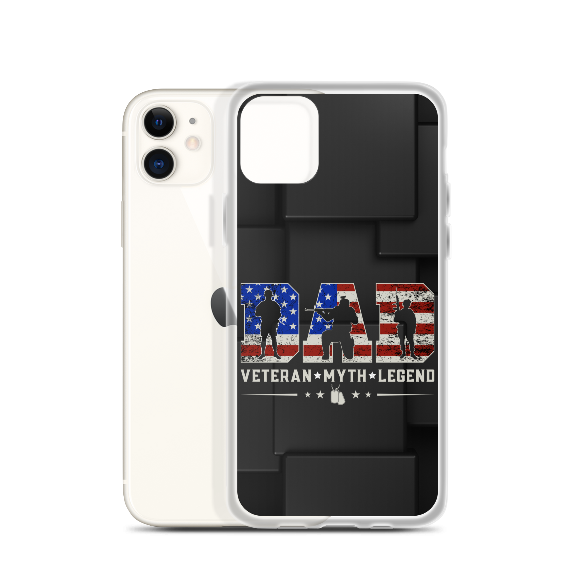 Dad Veteran Myth Legend Clear Case for iPhone®