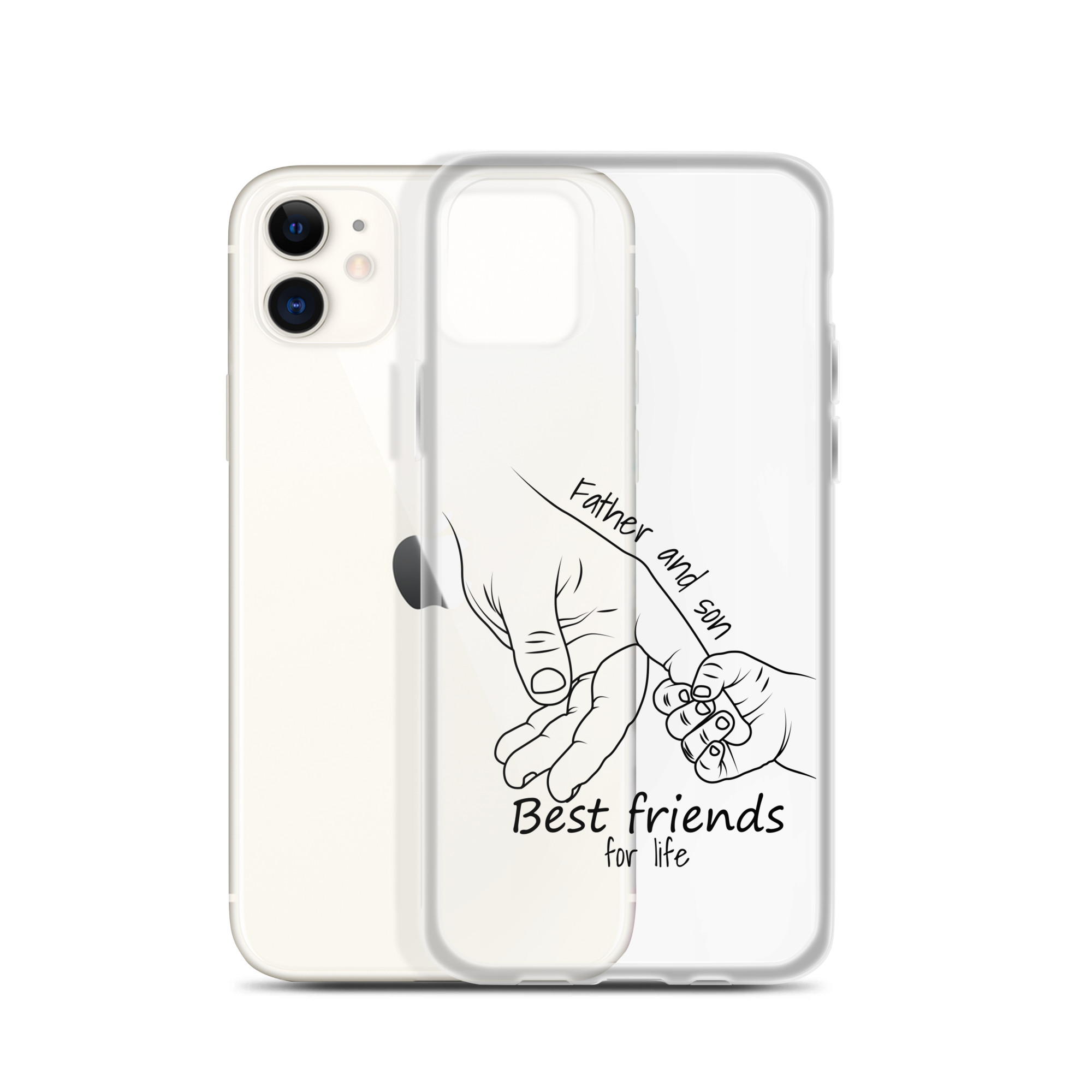 Father And Son Best Friends For Life Clear Case for iPhone®