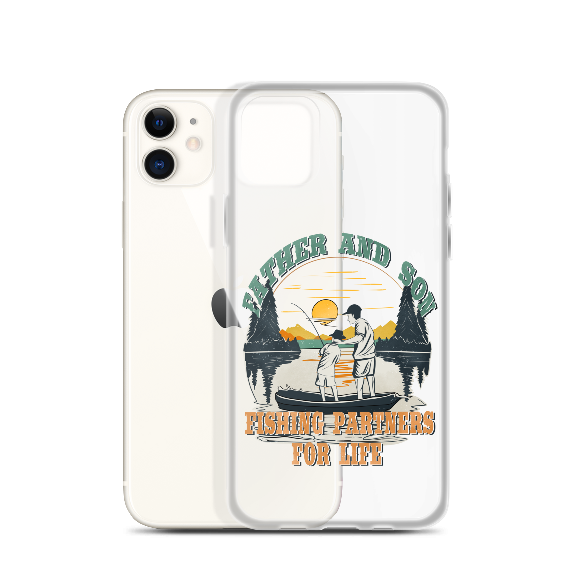 Father And Son Fishing Partners For Life Clear Case for iPhone®