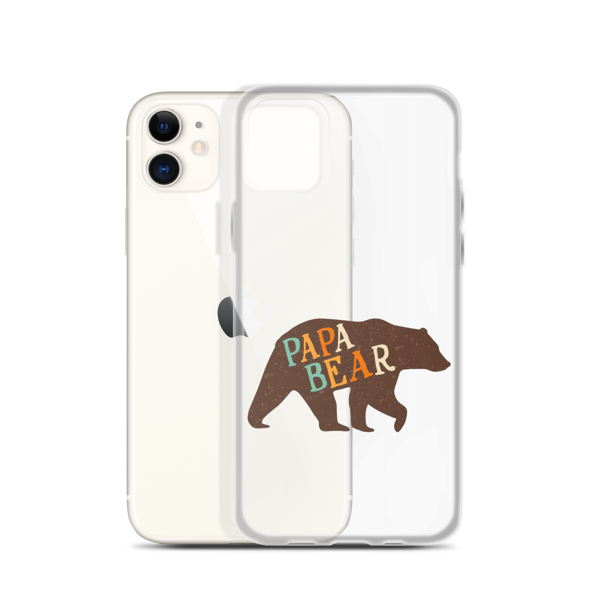 Papa Bear Clear Case for iPhone®