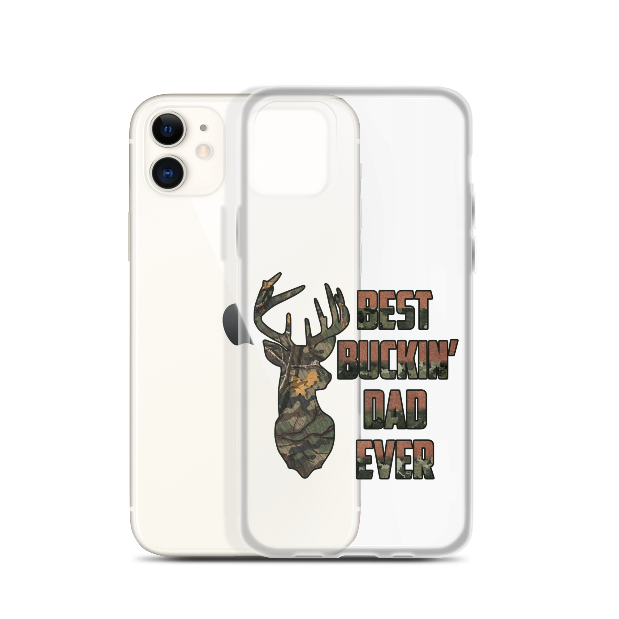 Best Buckin' Dad Ever Clear Case for iPhone®