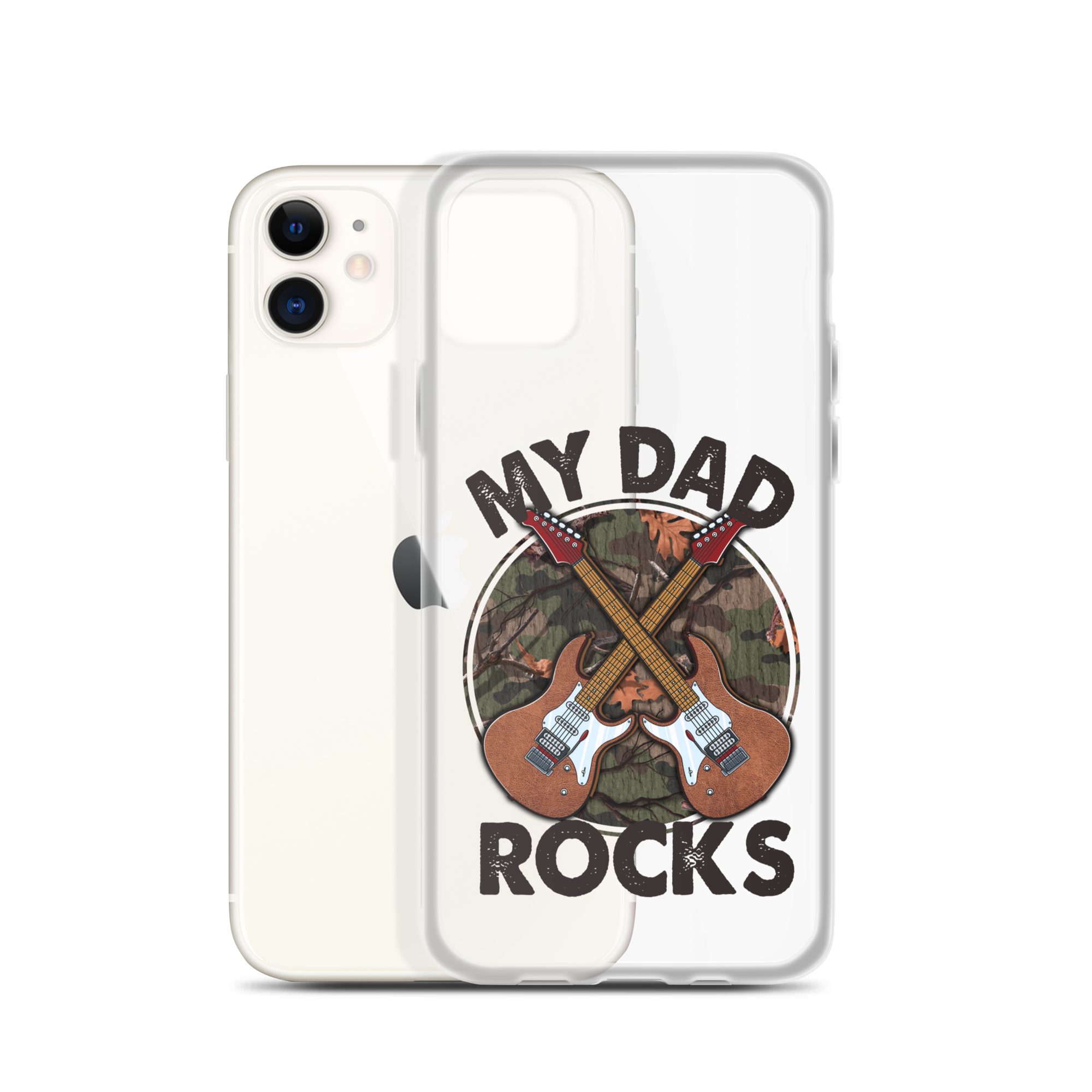 My Dad Rocks Clear Case for iPhone®