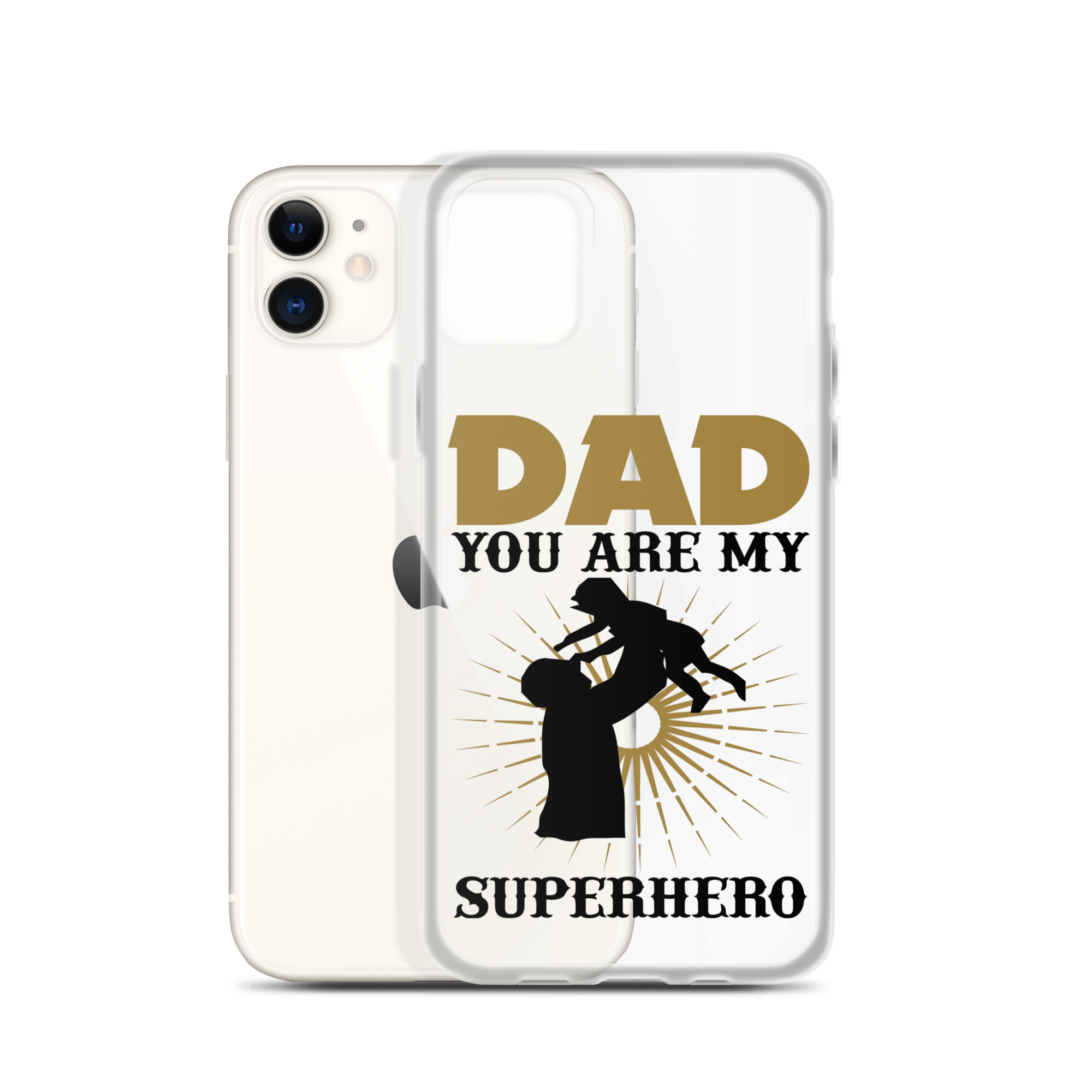 Dad You Are My Superhero Clear Case for iPhone®