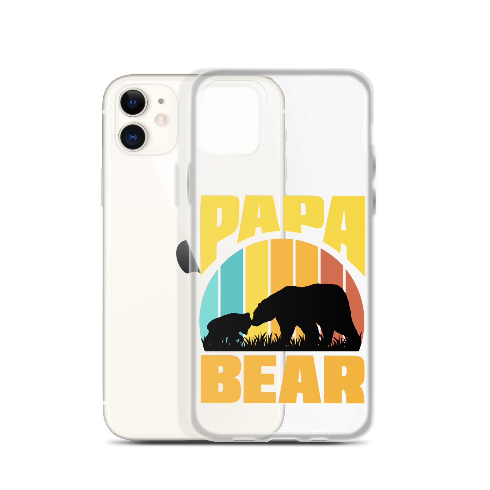 Papa Bear Clear Case for iPhone®