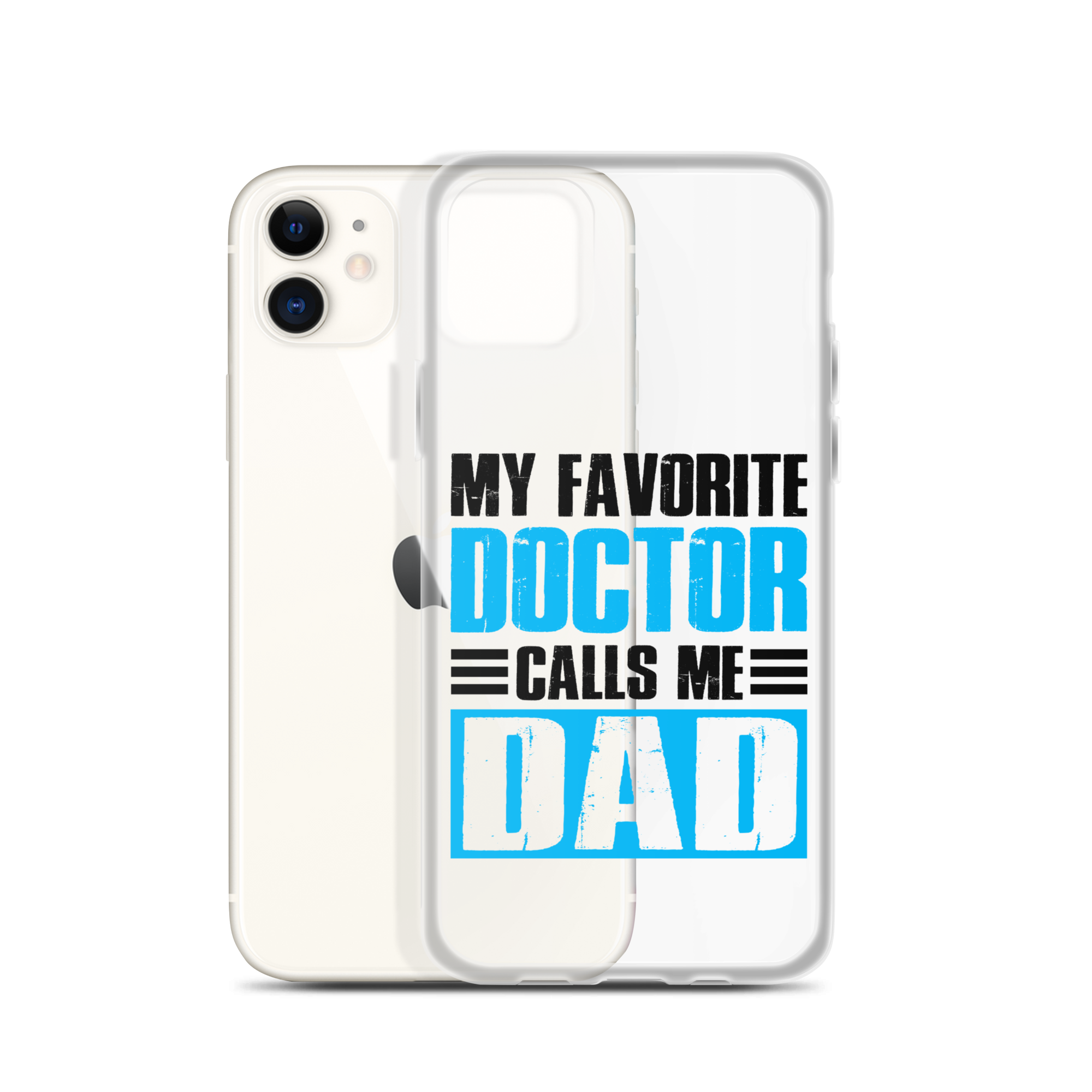 Mer Dad Don't Mess With My Mermaid Clear Case for iPhone®