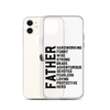 Father Hardworking funny Wise Strong Clear Case for iPhone®