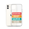 Husband, Daddy, Gamer, Hero Clear Case for iPhone®