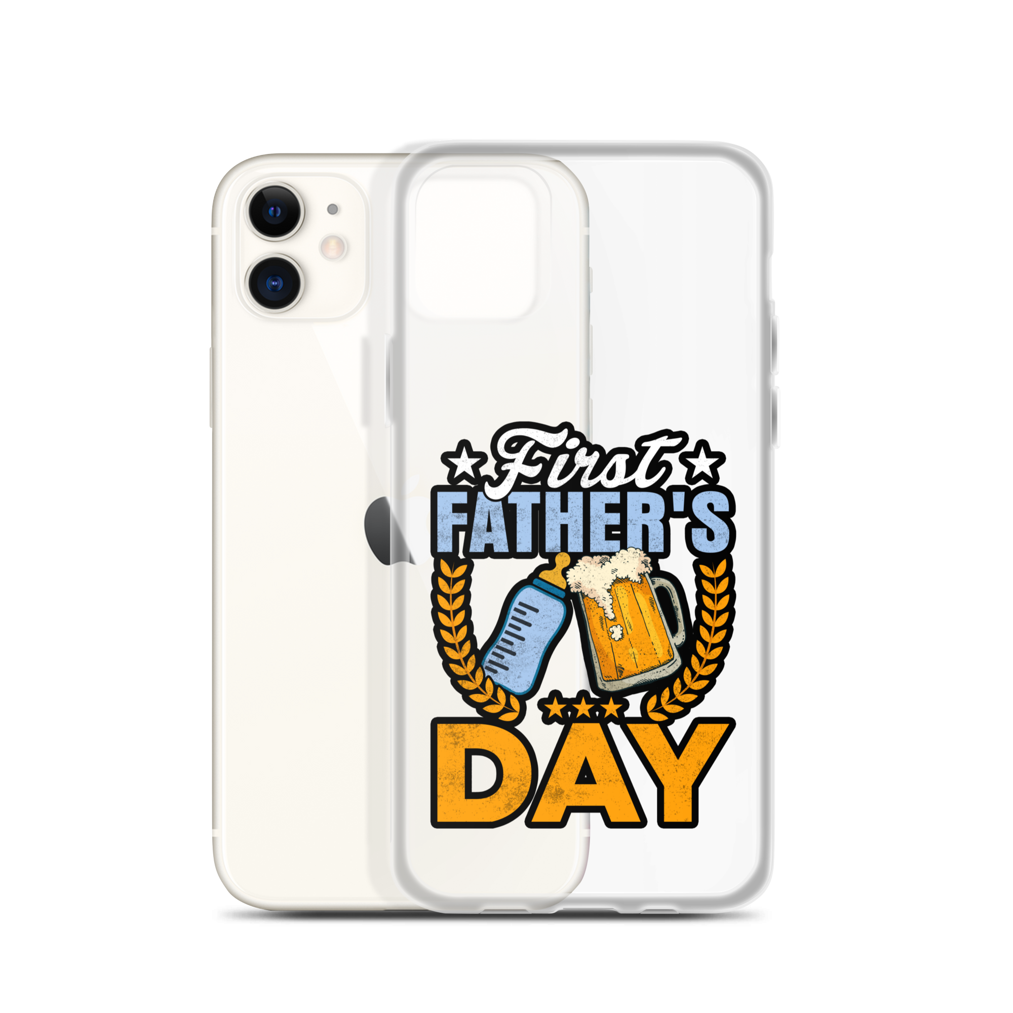 Father's First Day Clear Case for iPhone®