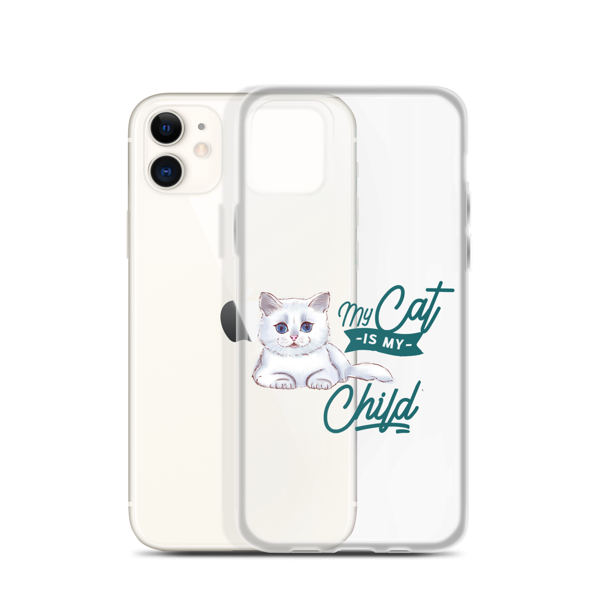 My Cat Is My Child Clear Case for iPhone®